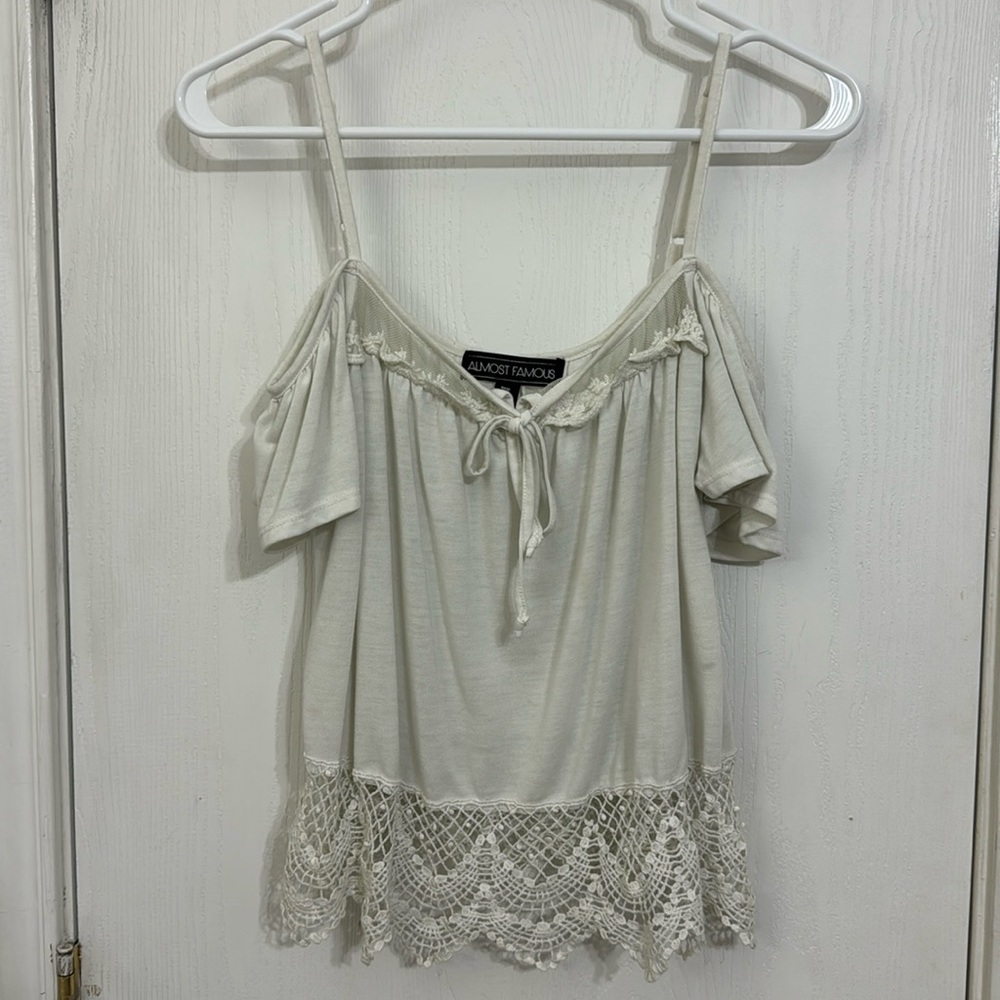 Lacy sleeveless top